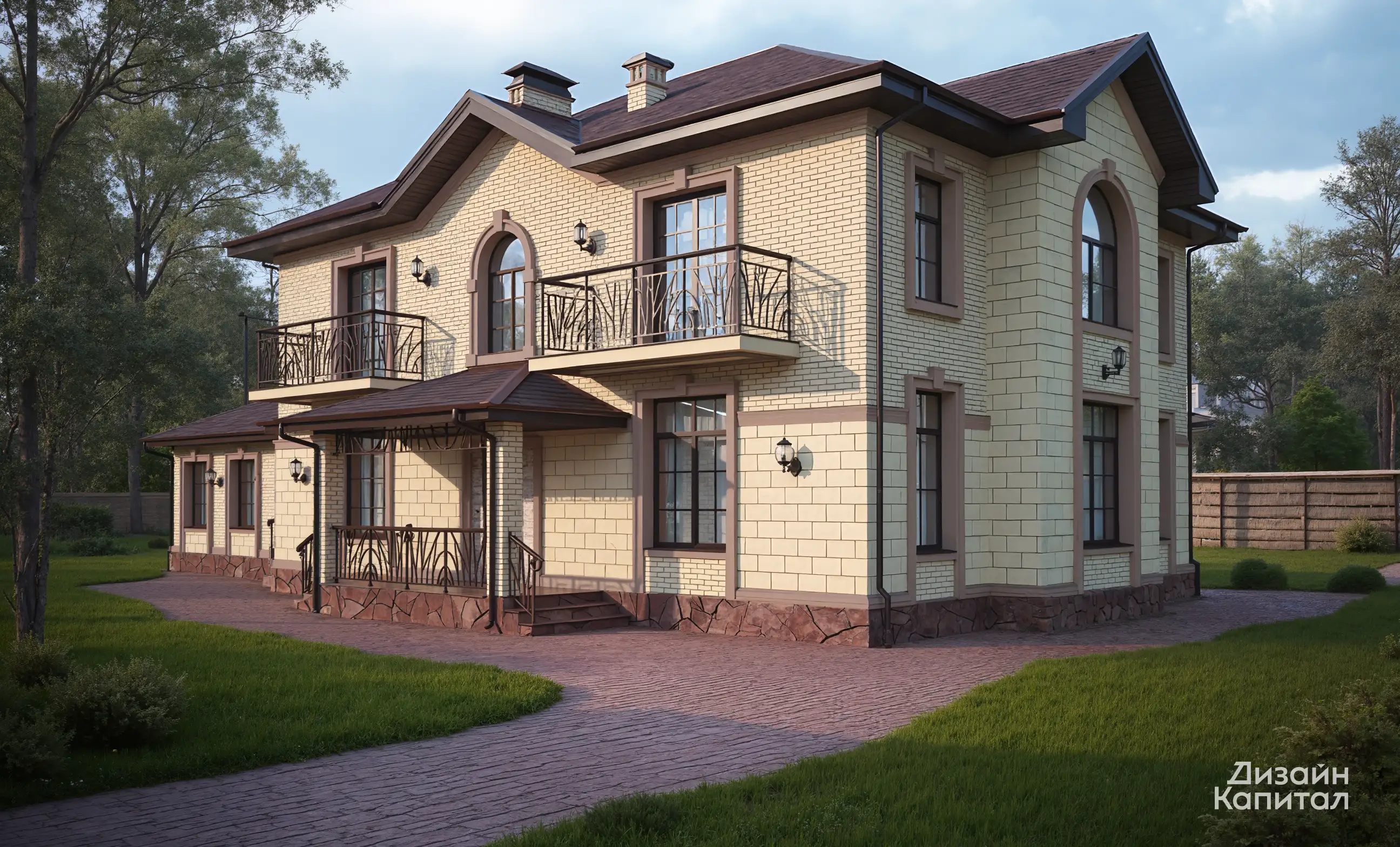 Дизайн фасада в готическом стиле в подмосковье